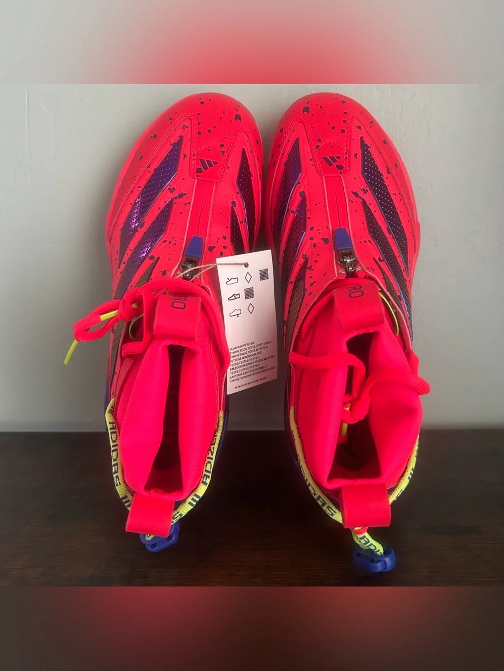 Adidas Adizero Impact+ 2.0 Metal Baseball Cleats Shades Red Men’s Size 7 JQ4274